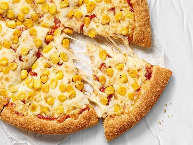 Corn and Cheese Pizza